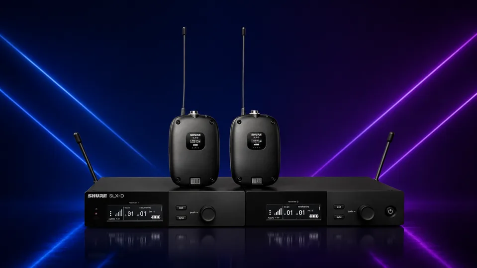 Shure SLX-D dvojni sistem z 2 bodypack oddajnikoma